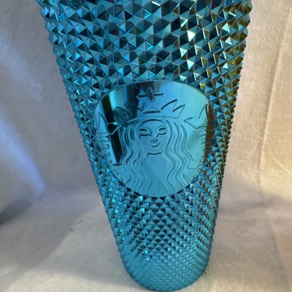 2‎ Starbucks Venti Tumbler Jeweled Summer Mango Ombre & Metallic Turquoise NEW